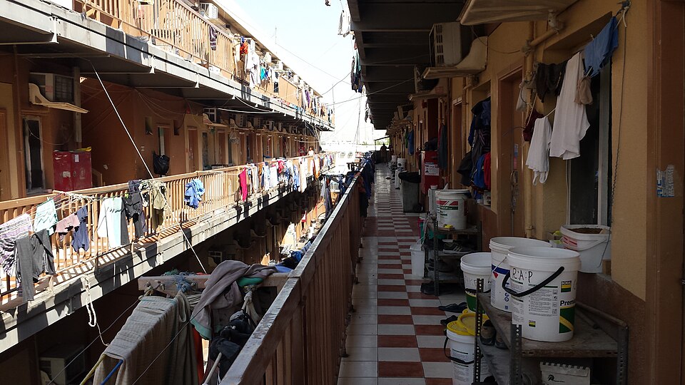 Industrial street in Al Quoz Dubai