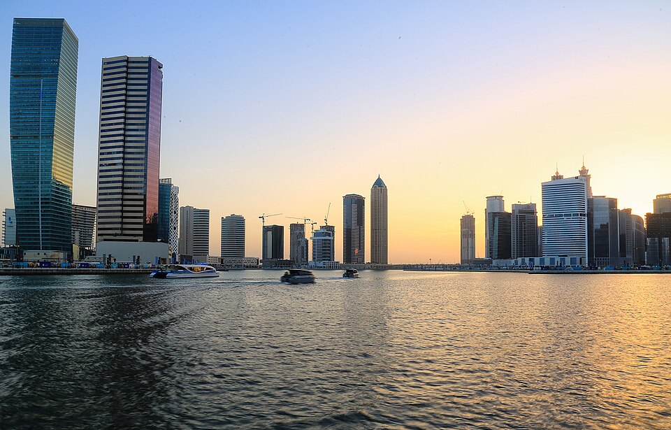 Dubai Water Canal beside Business Bay